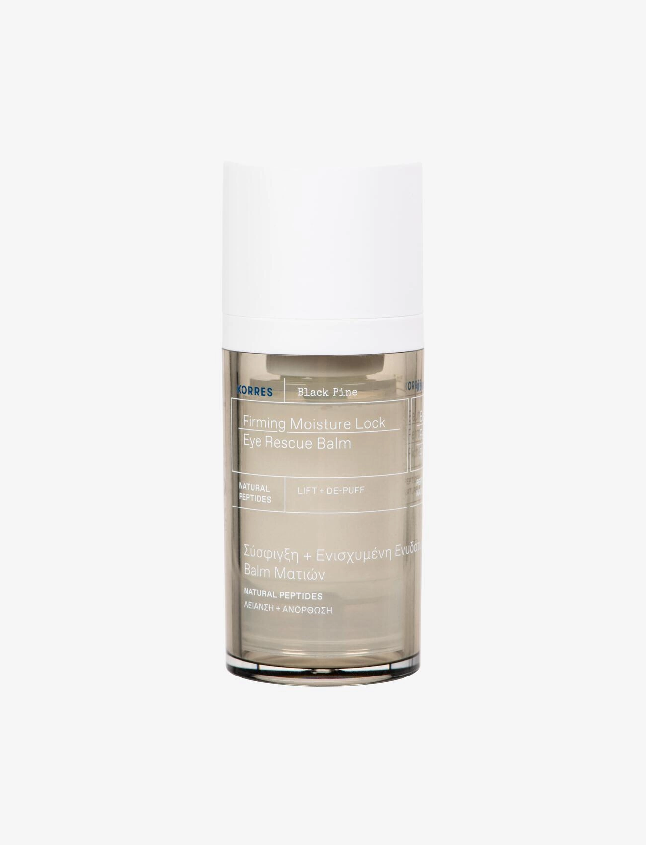 KORRES Black Pine Firming Moisture Lock Eye Rescue Balm, 15 ml, Nude, Eye Care > Eye Serum, Dame