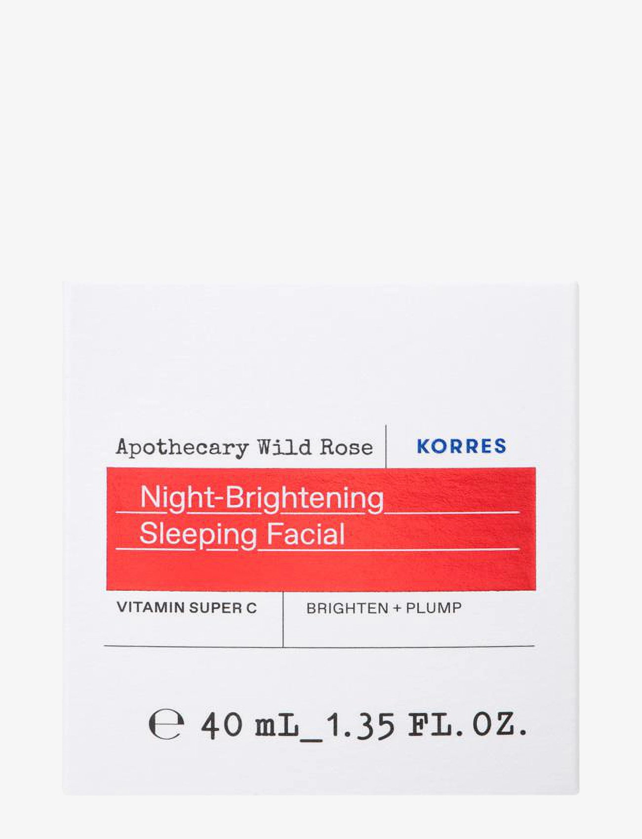 KORRES - Apothecary Wild Rose Night-Brightening Sleeping Facial - natmasker - no color - 1