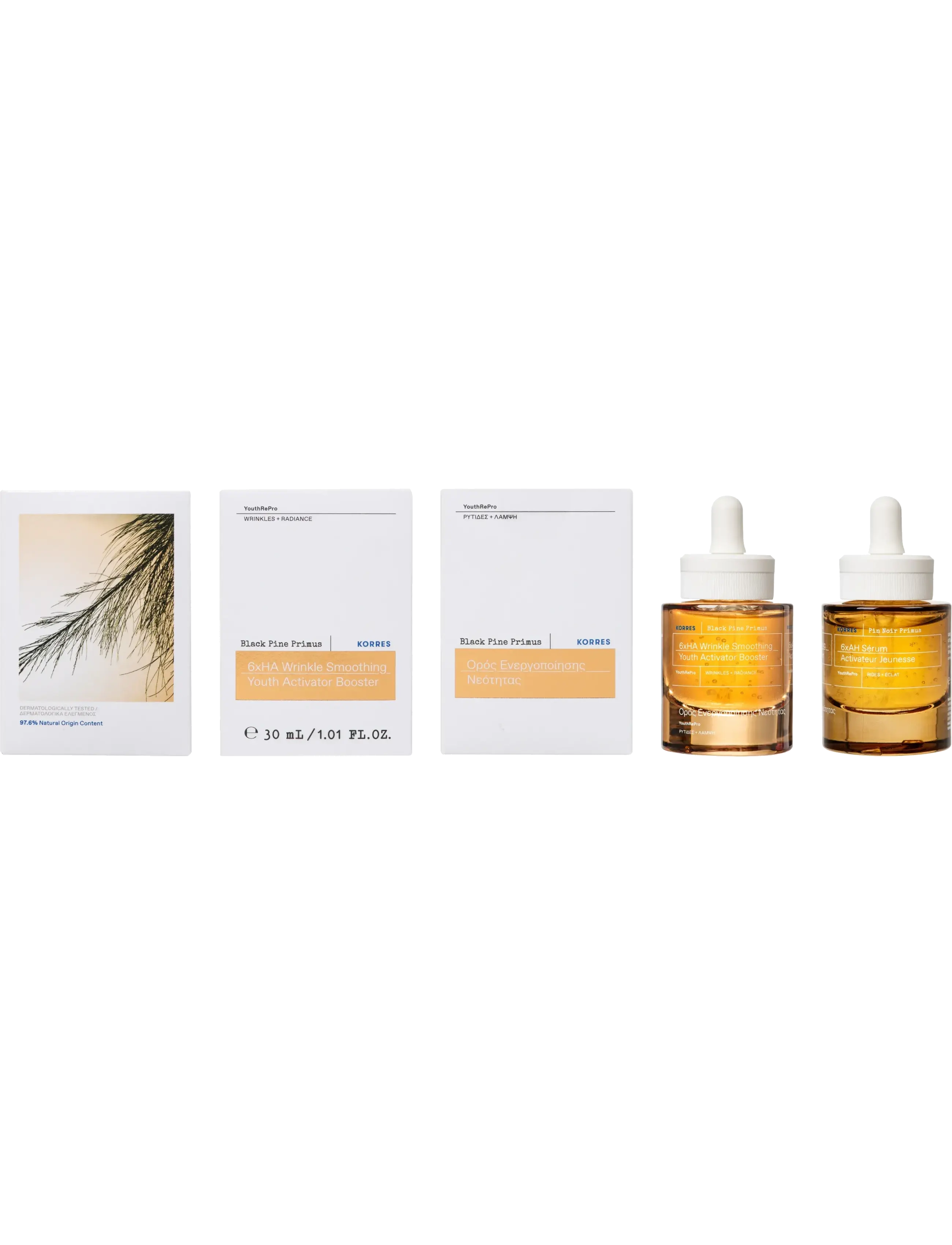 KORRES - Black Pine Primus 6xHA Wrinkle Smoothing Youth Activator Booster Serum - serum - no colour - 3