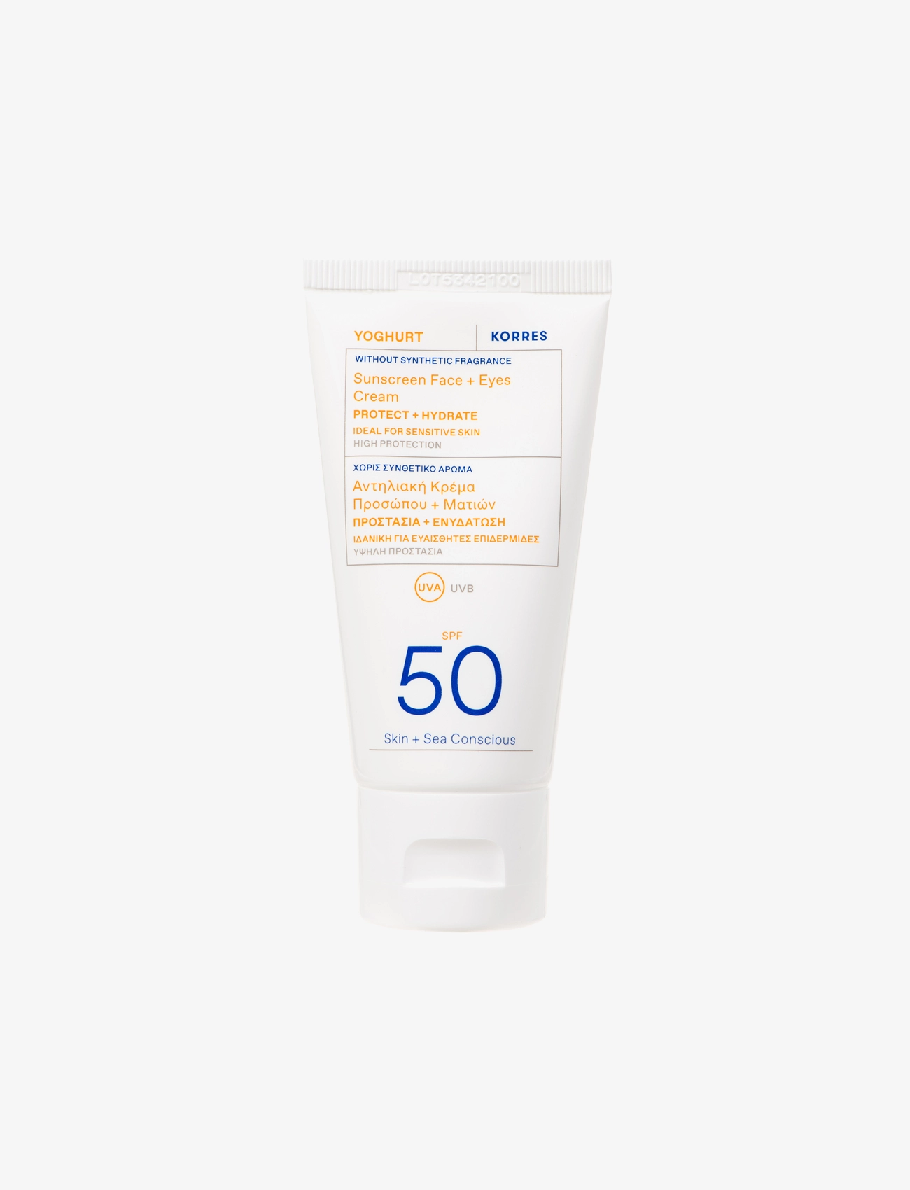 KORRES Yoghurt Face + Eyes Sunscreen SPF 50 - Solprodukter - NO COLOR / undefined