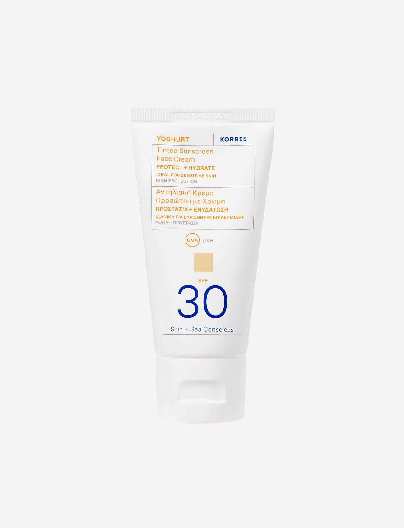 KORRES - Yoghurt Tinted Sunscreen Face Cream SPF 30 - näole - no color - 0