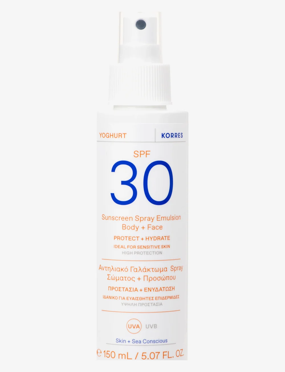 KORRES - Yoghurt Sunscreen Spray Emulsion SPF 30 Body + Face - för kroppen - no color - 0
