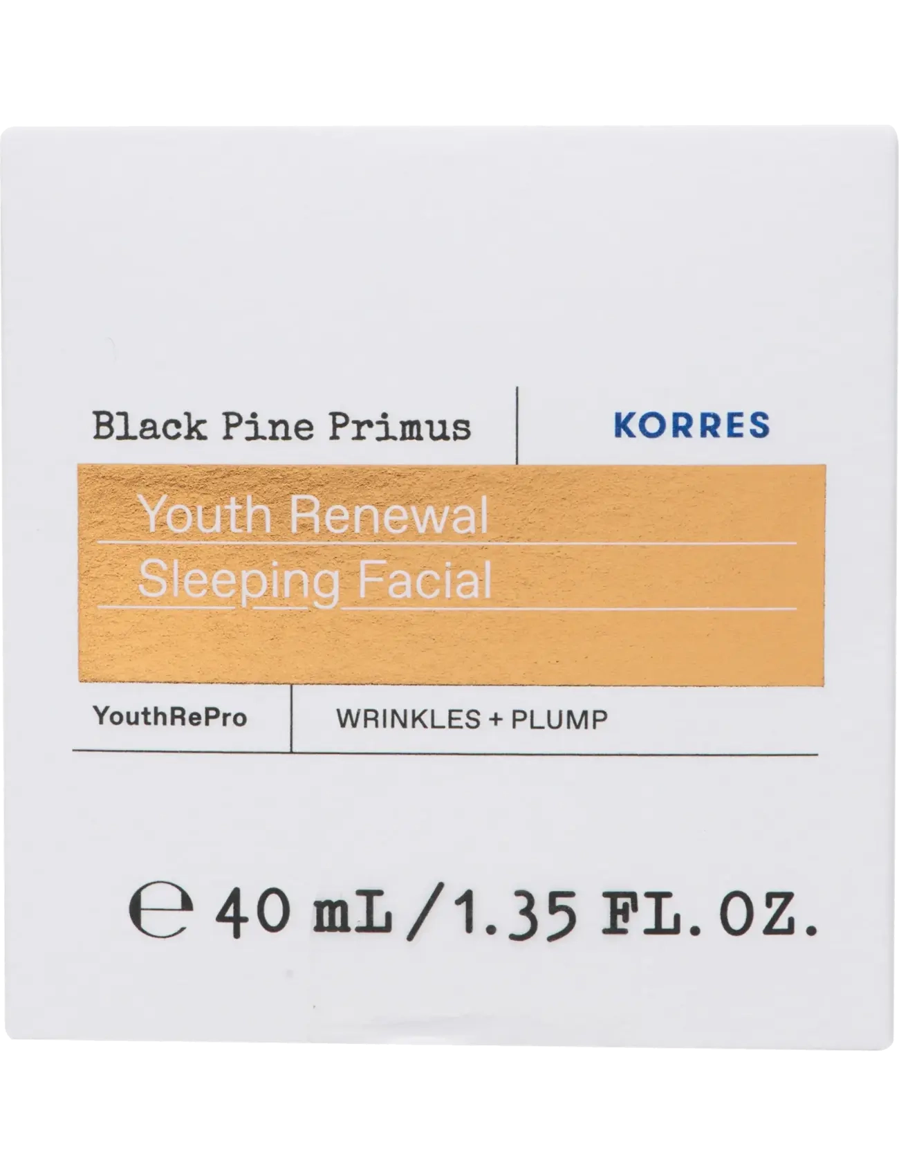 KORRES - Black Pine Primus Youth Renewal Sleeping Facial Night Cream - fugtpleje - no colour - 1
