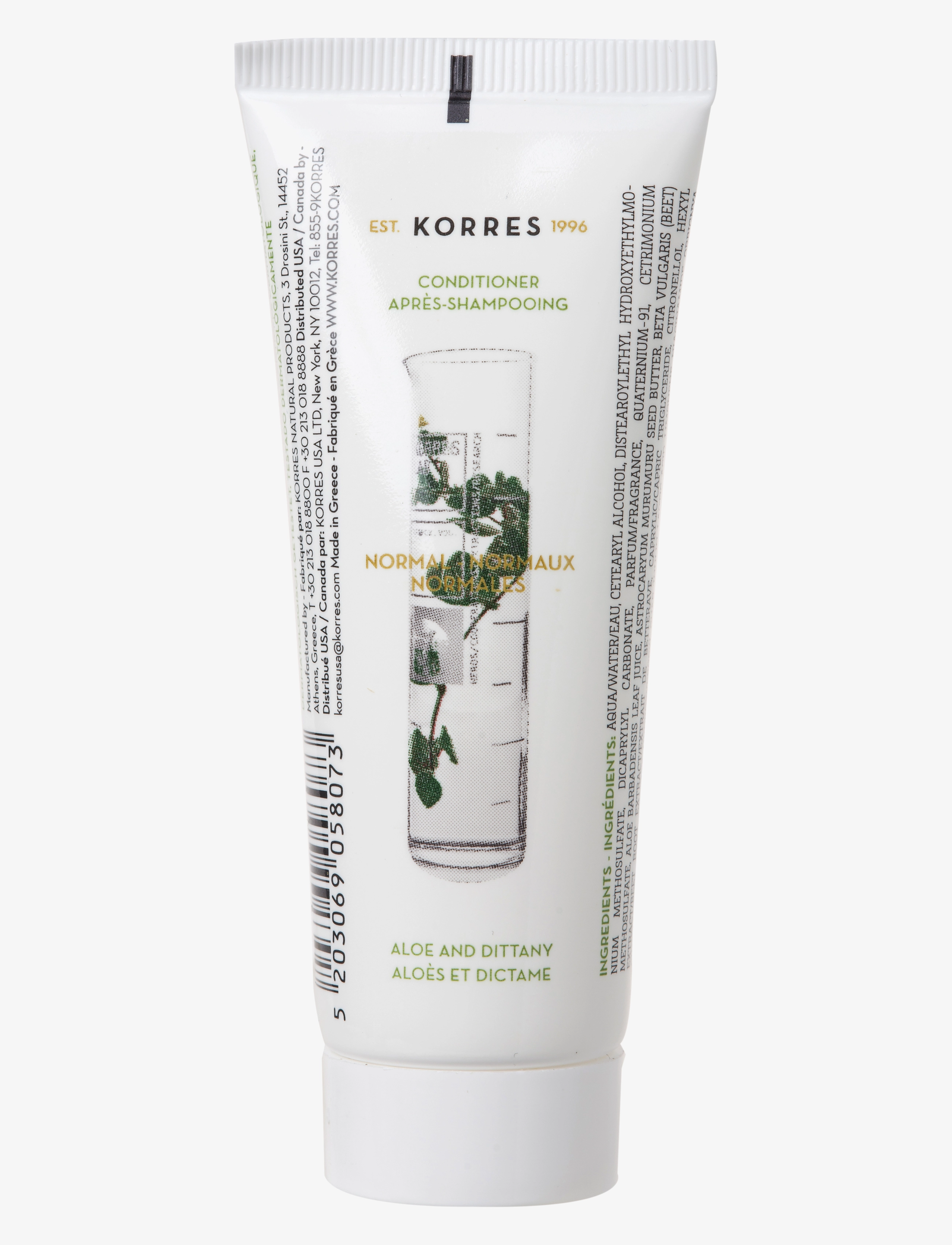 KORRES Aloe + Dittany Conditioner For Νormal Ηair, Balsam, Nude, Str: 200ML