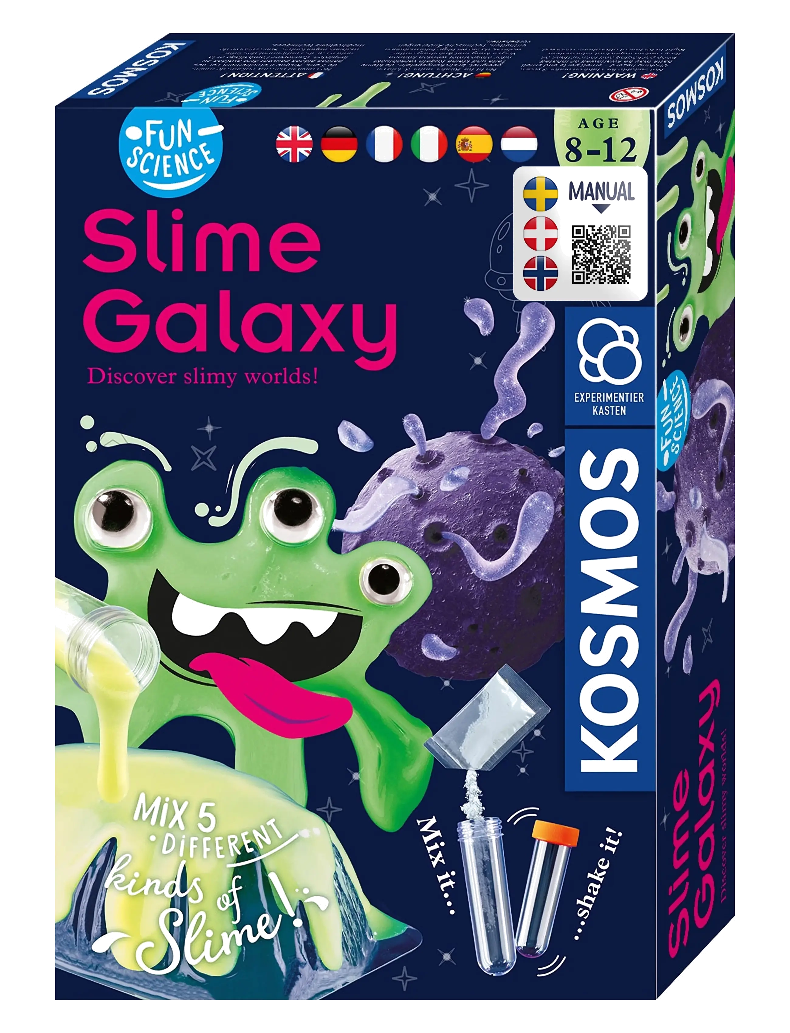 Kosmos Fun Science - Slime Galaxy - STEM (DA/SE/NO) - Hobbyartikler - MULTI / multi