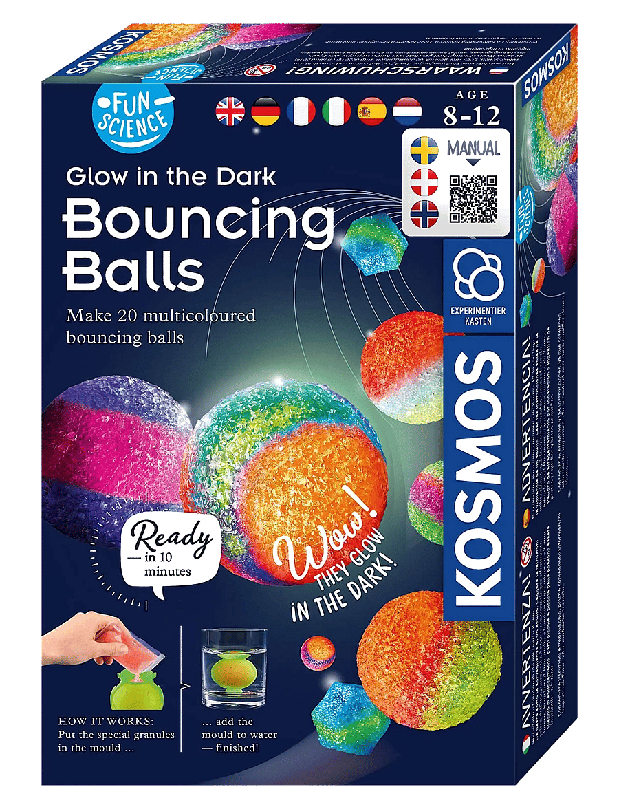 Kosmos - Fun Science - Glow in the Dark Bouncing Balls - STEM (DA/SE/NO) - multi - 0