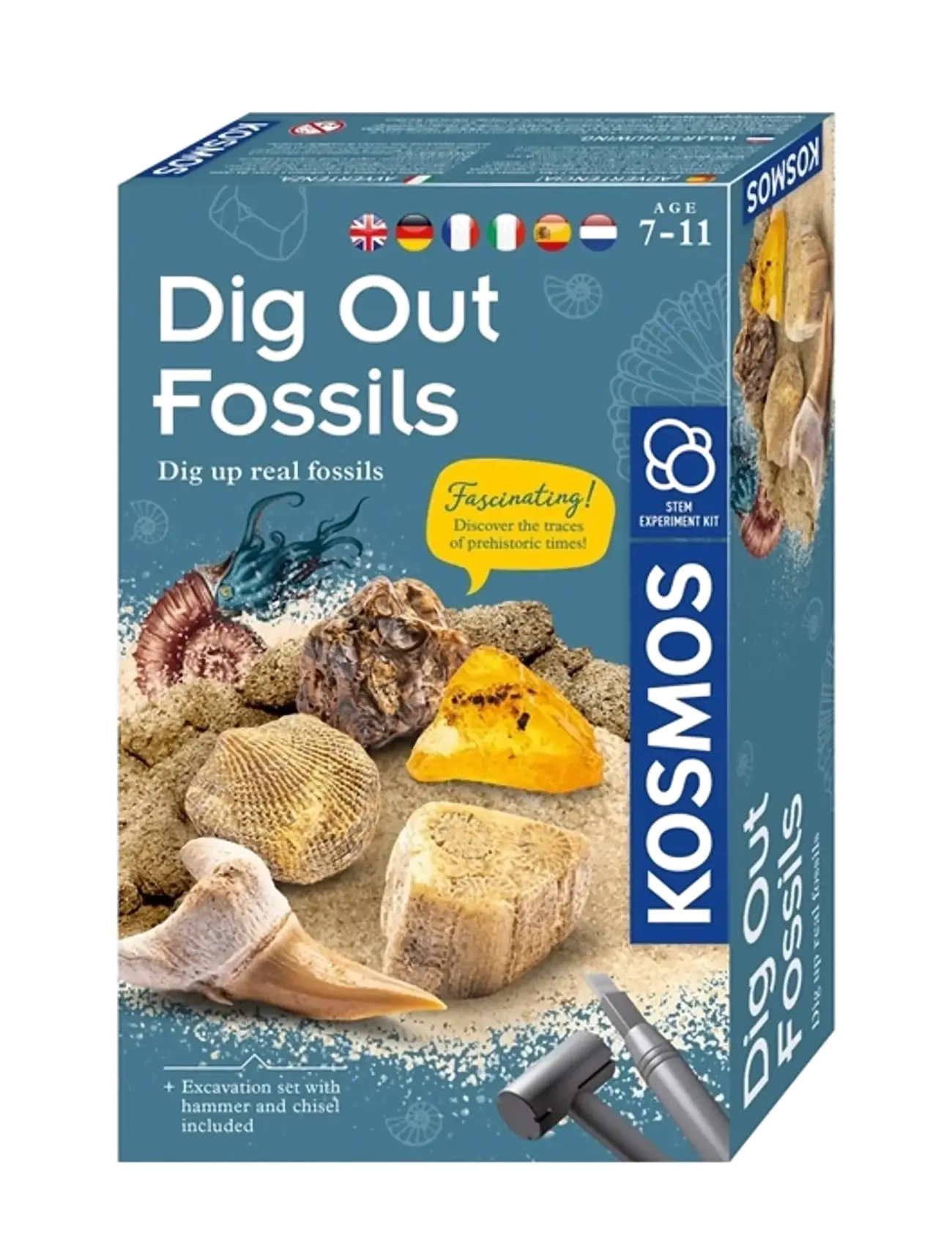 Kosmos Dig Out Fossils - Science Kit - STEM (DA/SE/NO) - Eksperimenter og videnskab - MULTI / multi