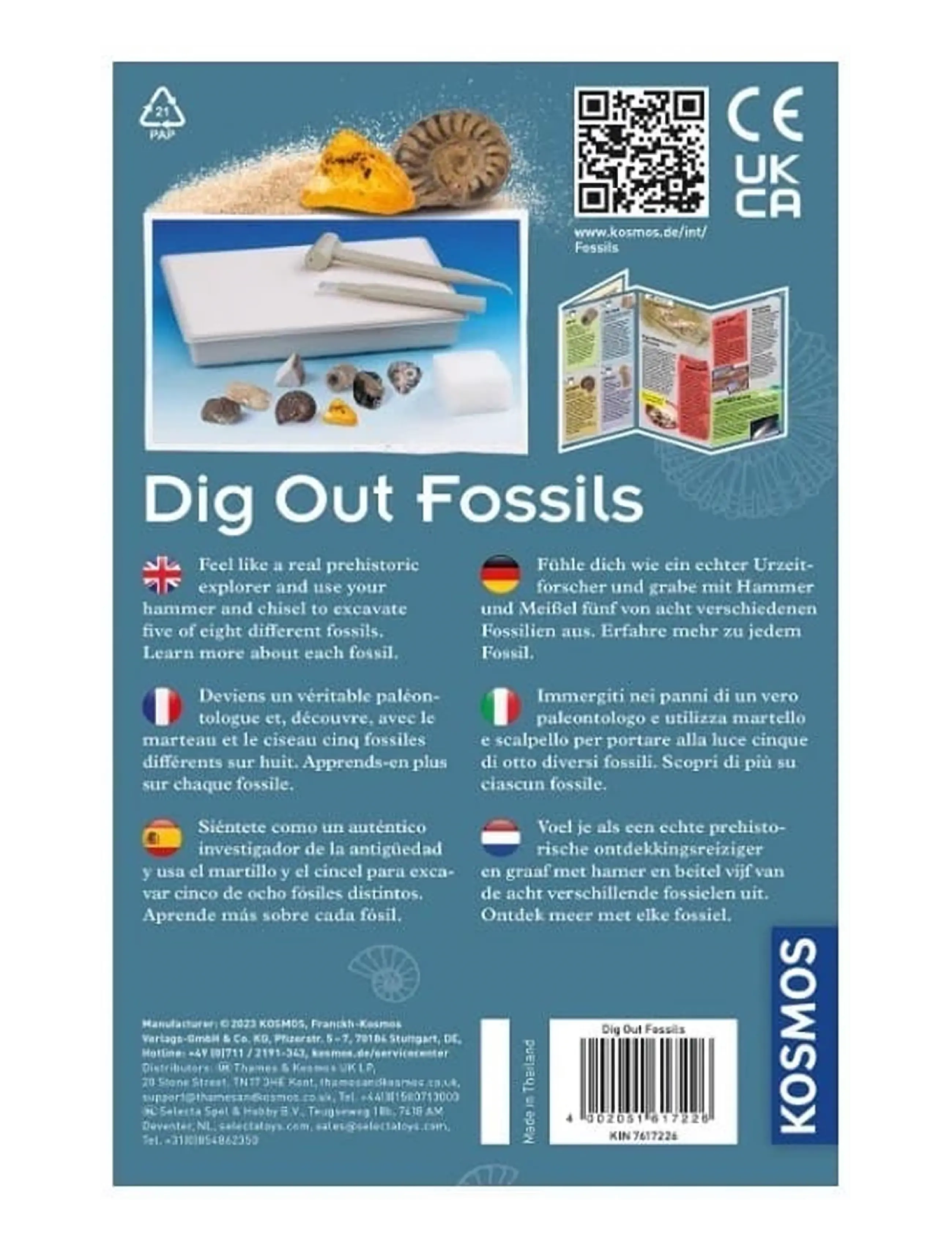 Kosmos - Dig Out Fossils - Science Kit - STEM (DA/SE/NO) - multi - 1