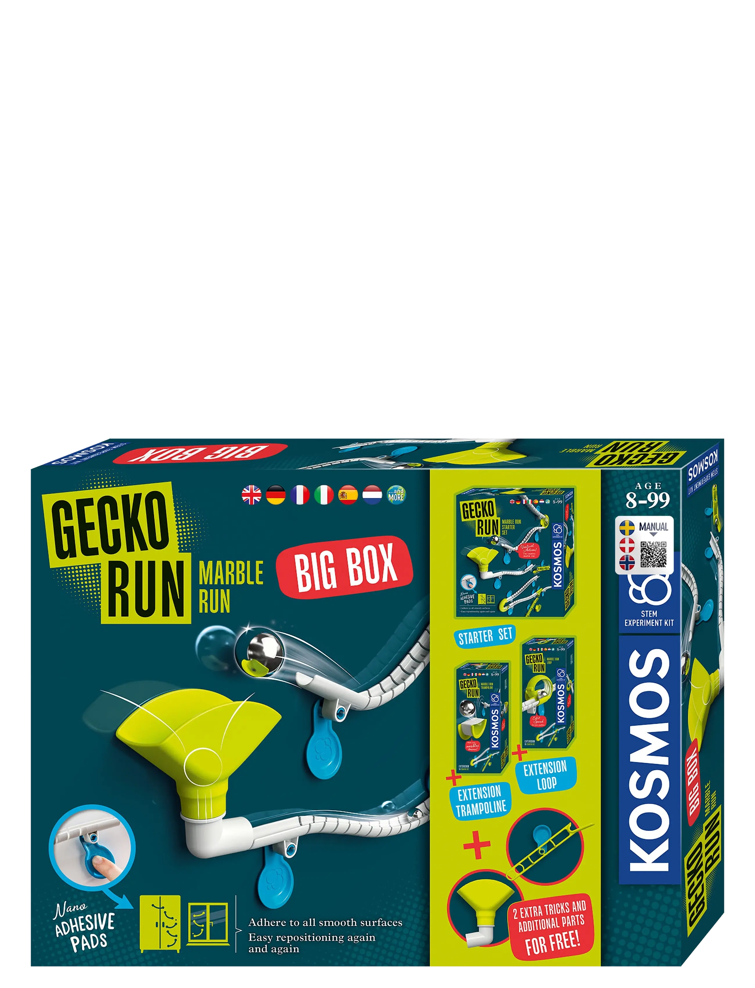 Kosmos Gecko Run Big Box (DA/SE/NO) - Kuglebaner - MULTI / multi