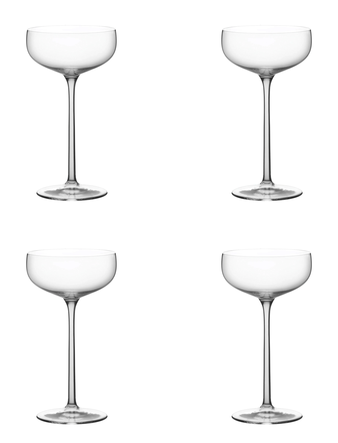 Kosta Boda Nutid coupe glas 26cl 4-pack - Geschirr - CLEAR / undefined