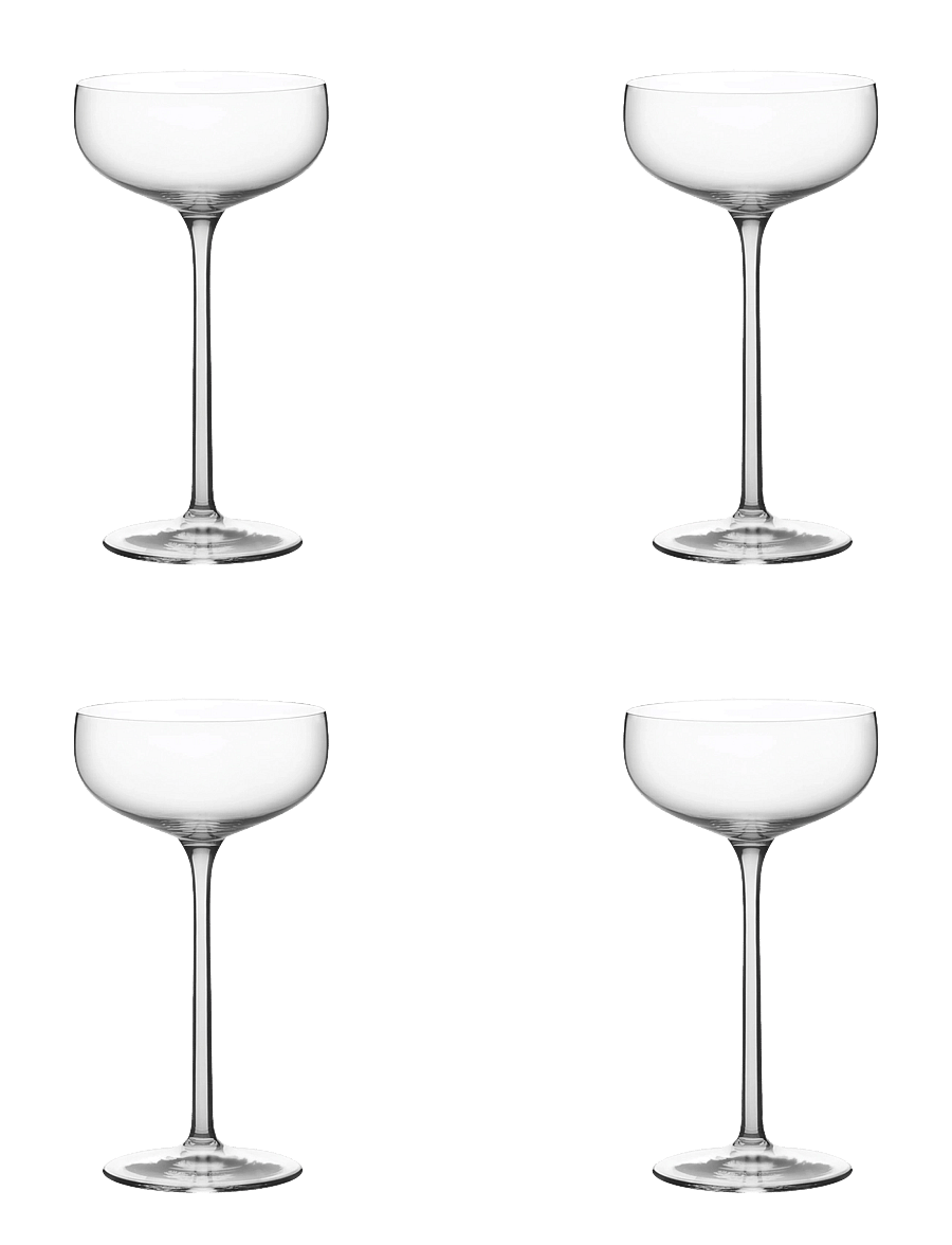 Kosta Boda - Nutid coupe glas 26cl 4-pack - cocktail & longdrinkgläser - clear - 1