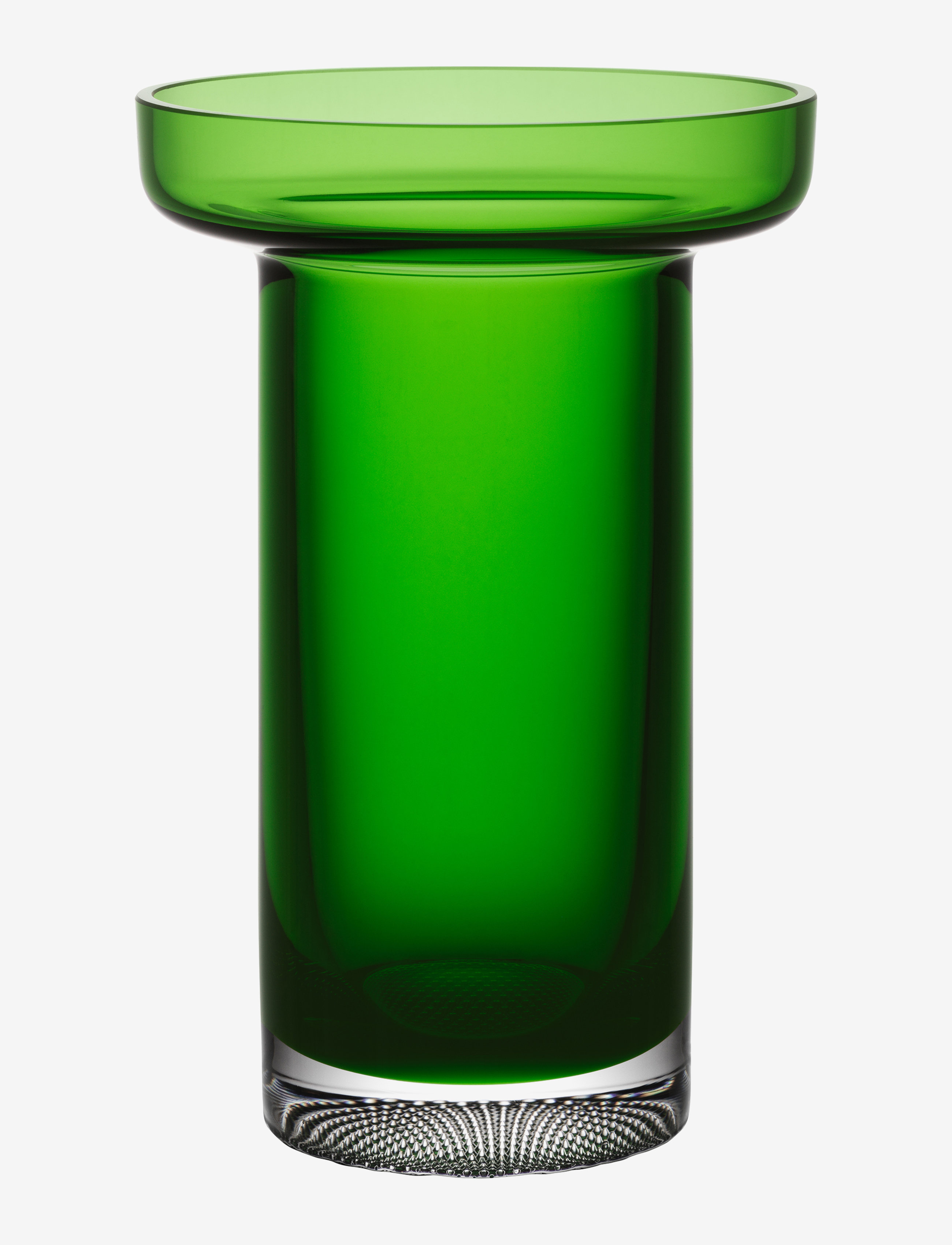 LIMELIGHT ROSE VASE APPLE GREEN H 230MM - GREEN
