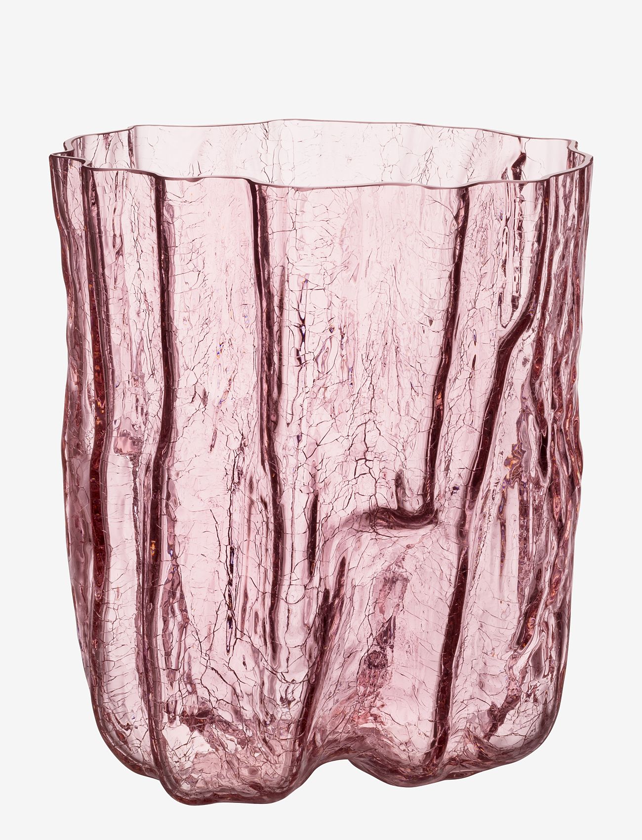 Kosta Boda - Crackle vase - valentinsgaver - pink - 0