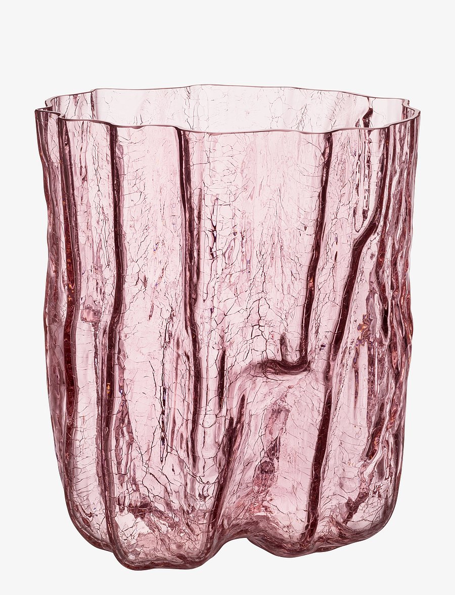 Kosta Boda - Crackle vase - valentinstaggeschenke - pink - 0