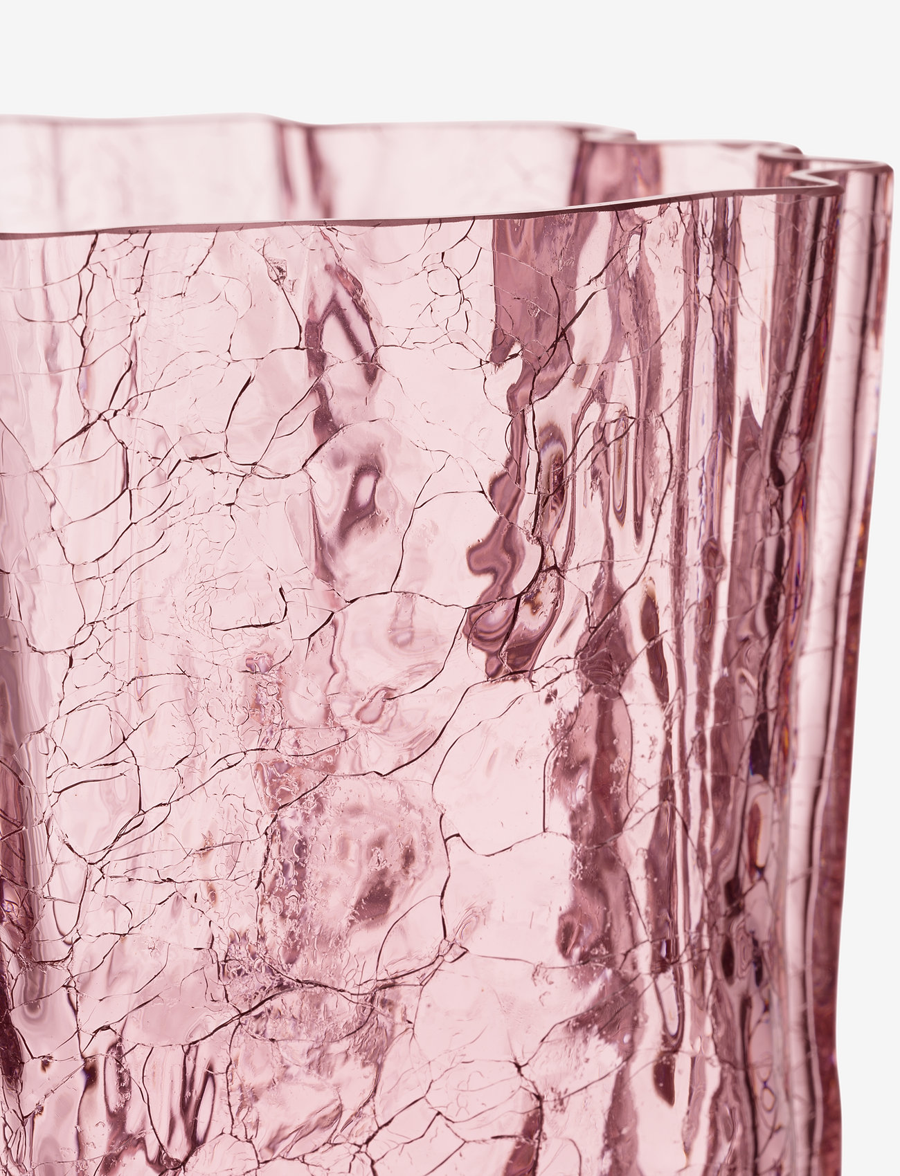 Kosta Boda - Crackle vase - valentinsgaver - pink - 1