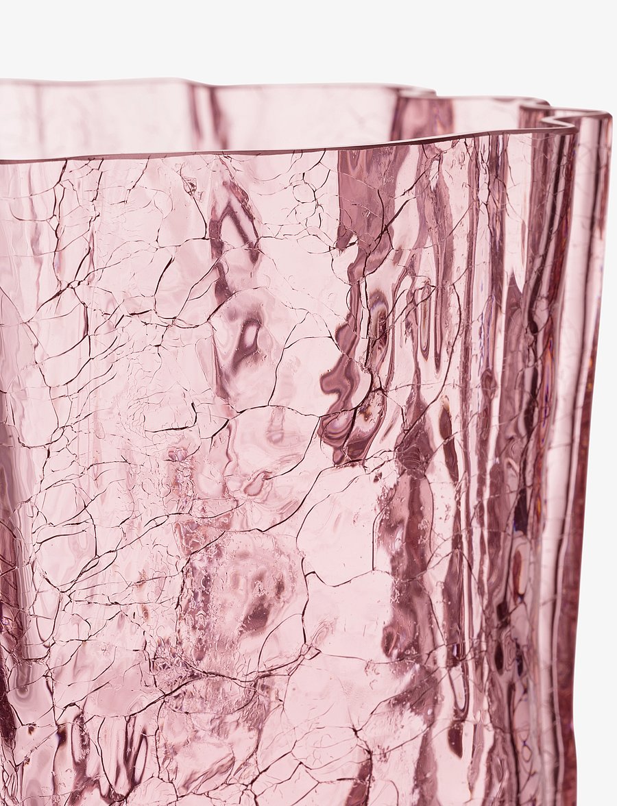 Kosta Boda - Crackle vase - valentinstaggeschenke - pink - 1