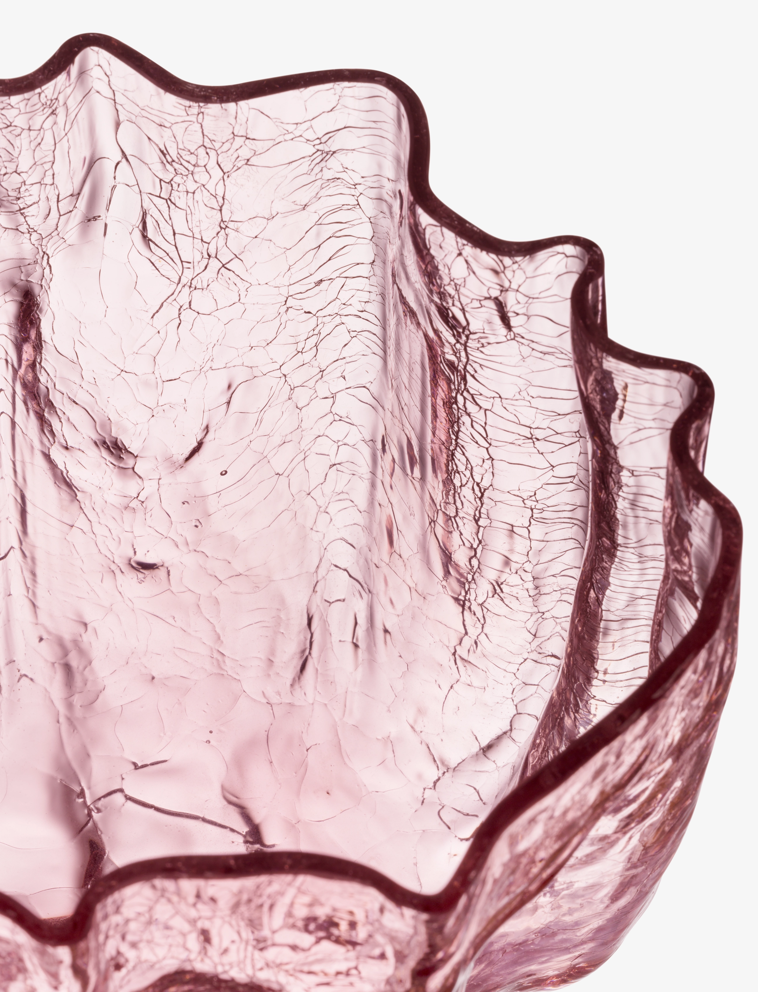 Kosta Boda - Crackle vase - sünnipäevakingitused - pink - 1