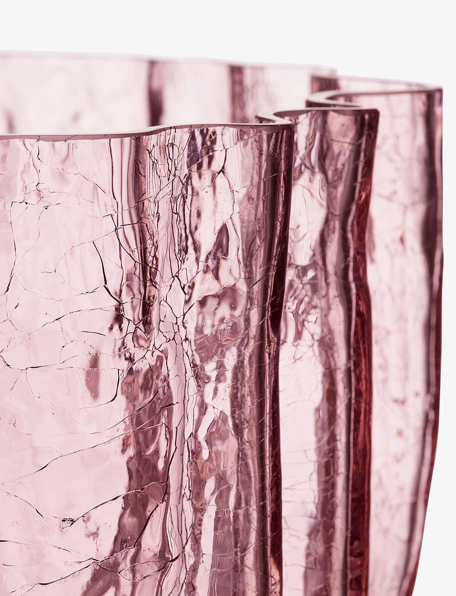 Kosta Boda - Crackle vase - sõbrapäeva kingitused - pink - 2