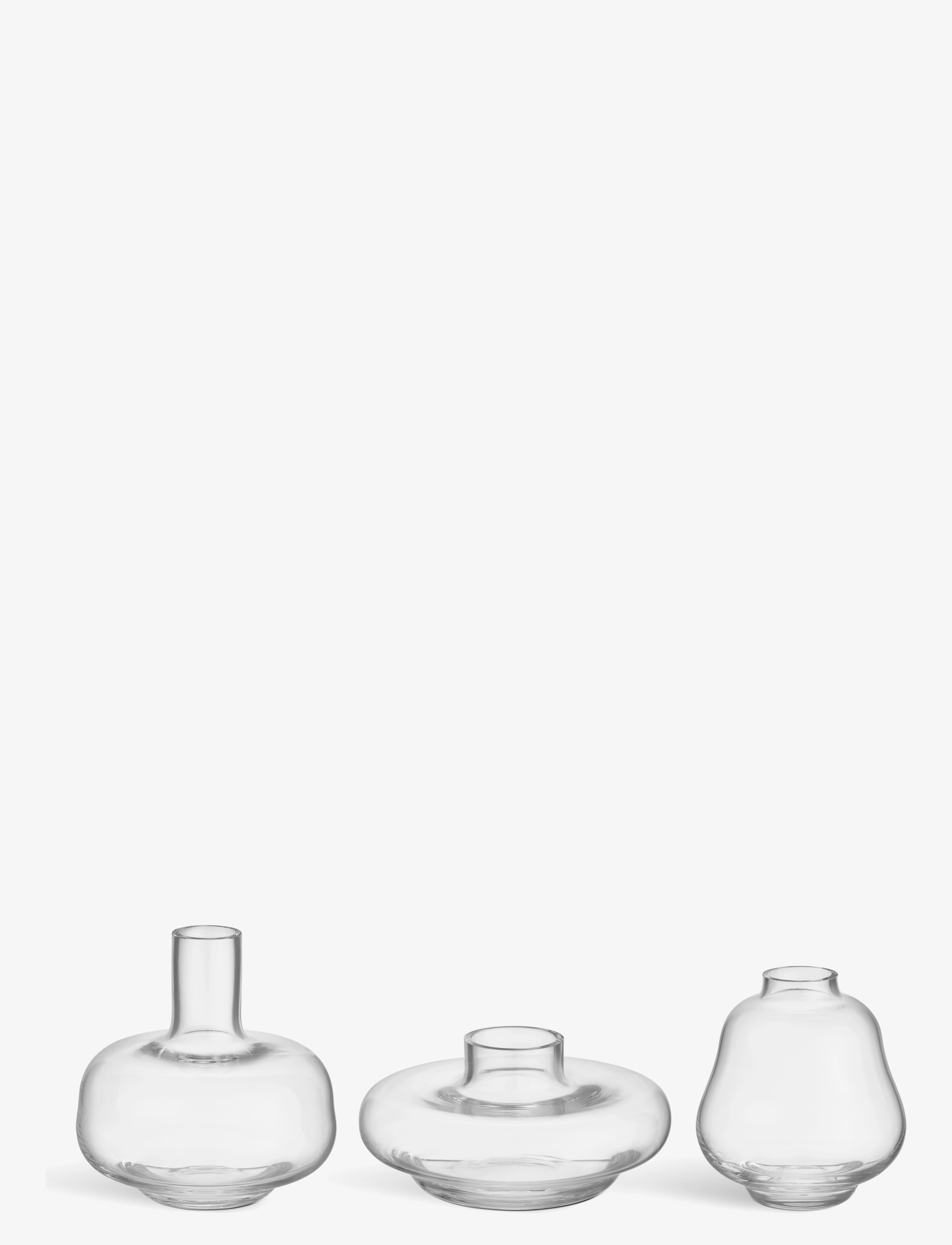 KOSTA BODA Kappa Vas 3-Pak CLEAR - 9.8X9.5X9.5CM - Unisex