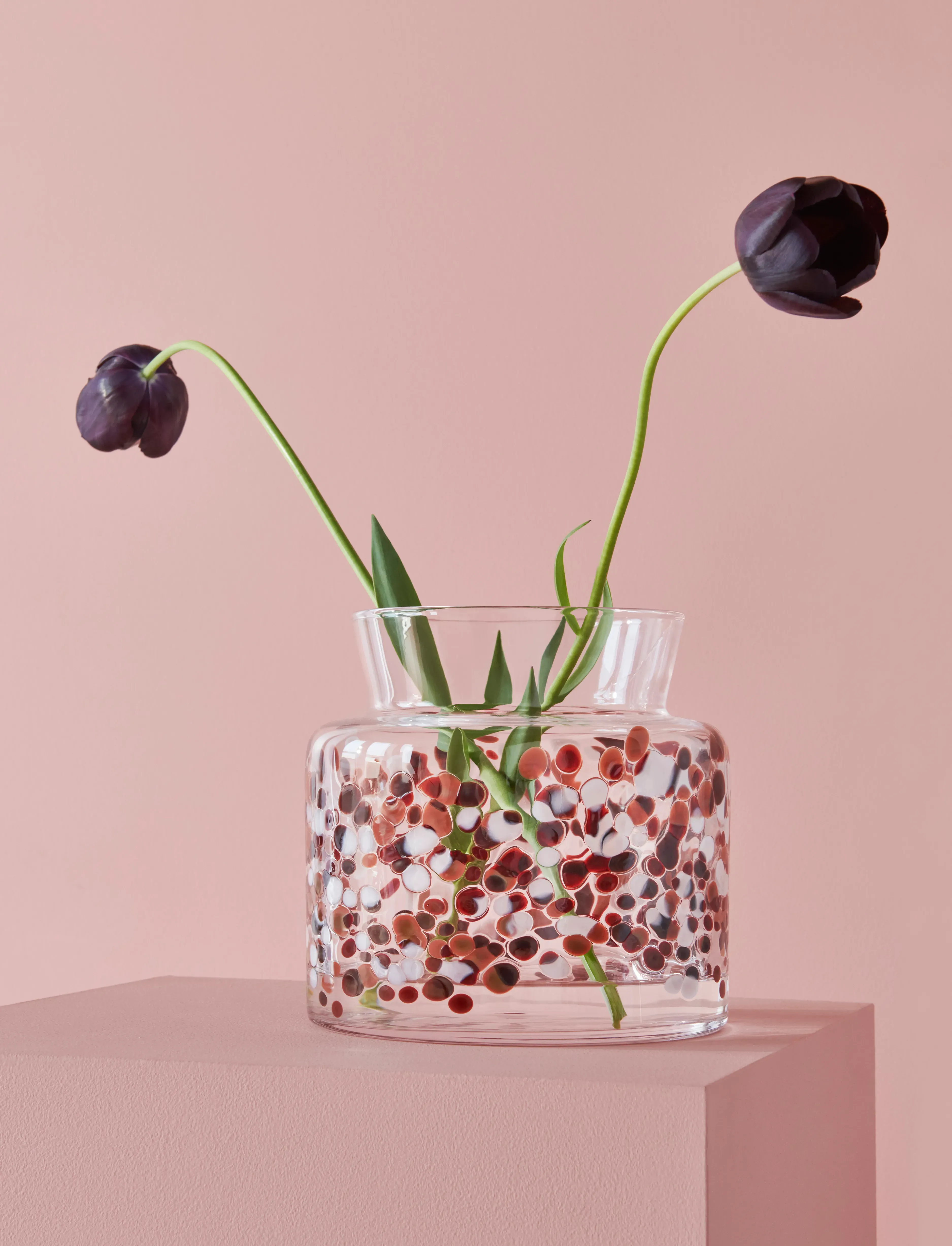 Kosta Boda Meadow-Vase, Efterår, 195 Mm, 19.5 cm, Red, Vaser > Cylindervaser, Unisex