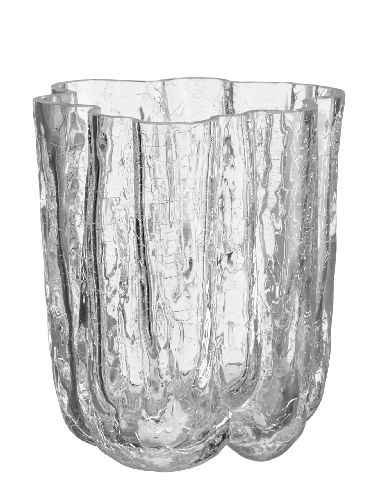 KOSTA BODA Crackle-Vase 121 Mm Weiß - 12.1 CM - Unisex