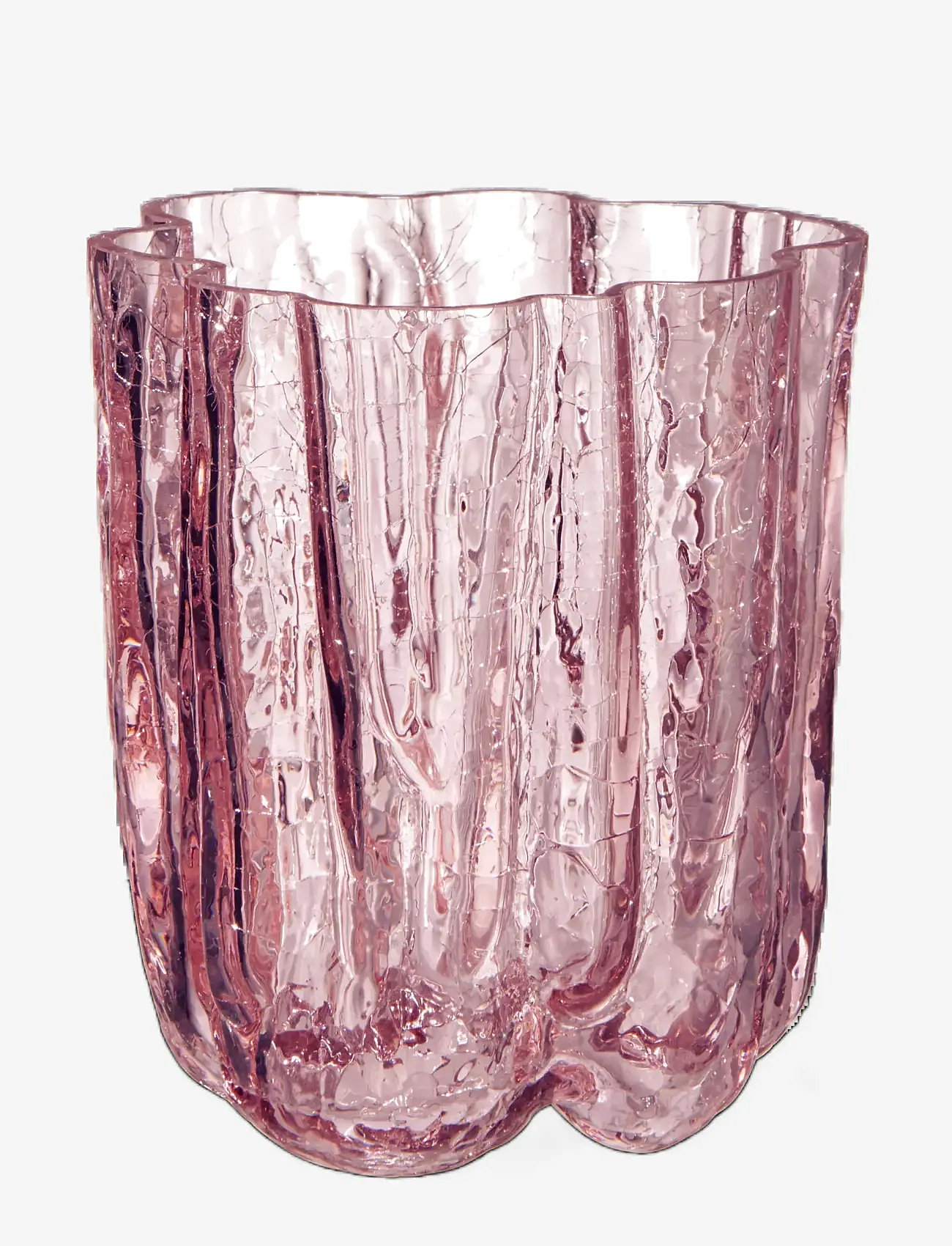 Kosta Boda - Crackle vase - vāzes - pink - 1