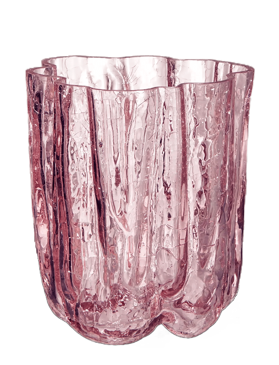 Kosta Boda - Crackle vase - vaasid - pink - 1