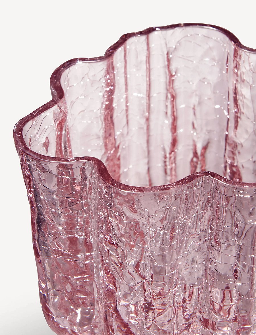 Kosta Boda - Crackle vase - vaasid - pink - 0