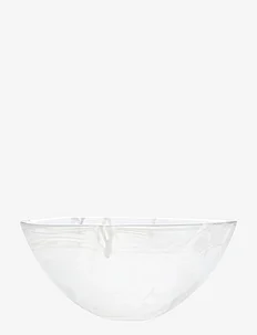 Contrast bowl white/white, Kosta Boda