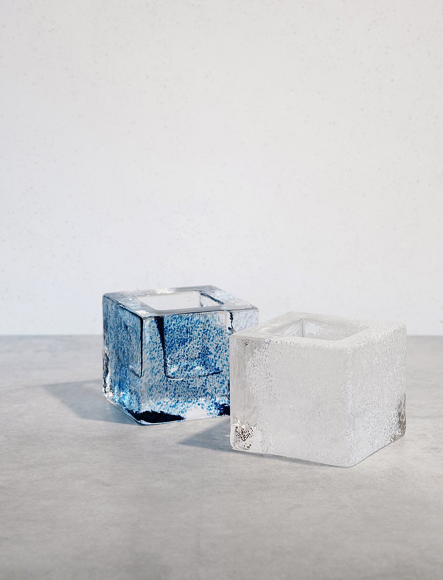 Kosta Boda - BRICK VOTIVE VIT D 85MM - teelichthalter - white - 0