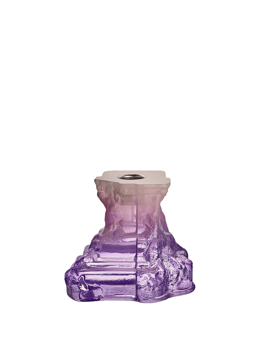 Kosta Boda - Rocky Baroque ljusstake lila dis 95mm - küünlajalad - lilac haze - 4