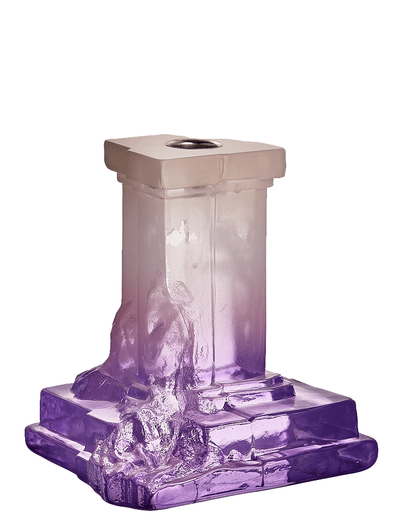 Kosta Boda - Rocky Baroque ljusstake lila dis 150mm - kerzenständer - lilac haze - 0
