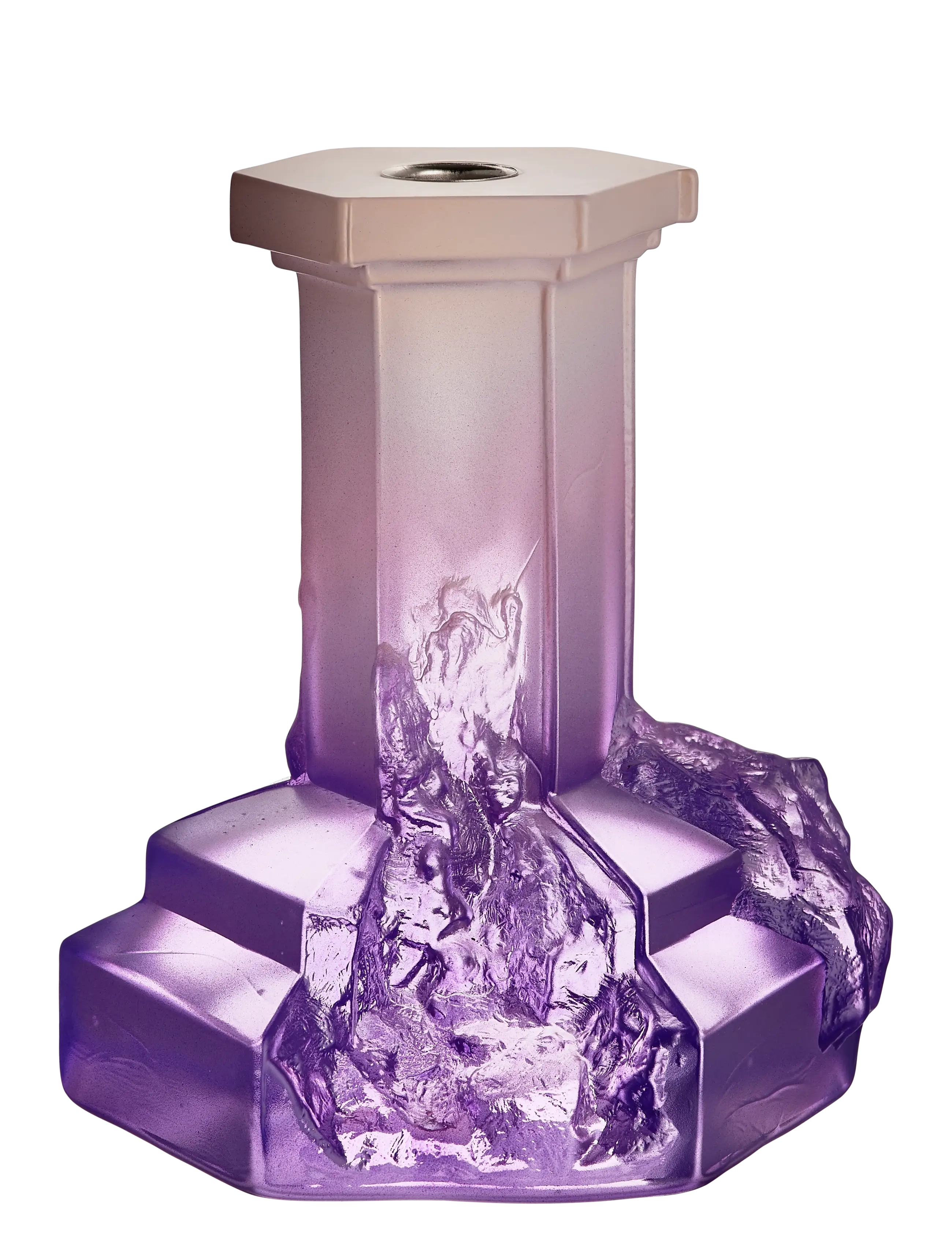 Kosta Boda Rocky Baroque ljusstake 175mm - Kosta Boda - LILAC HAZE / purple