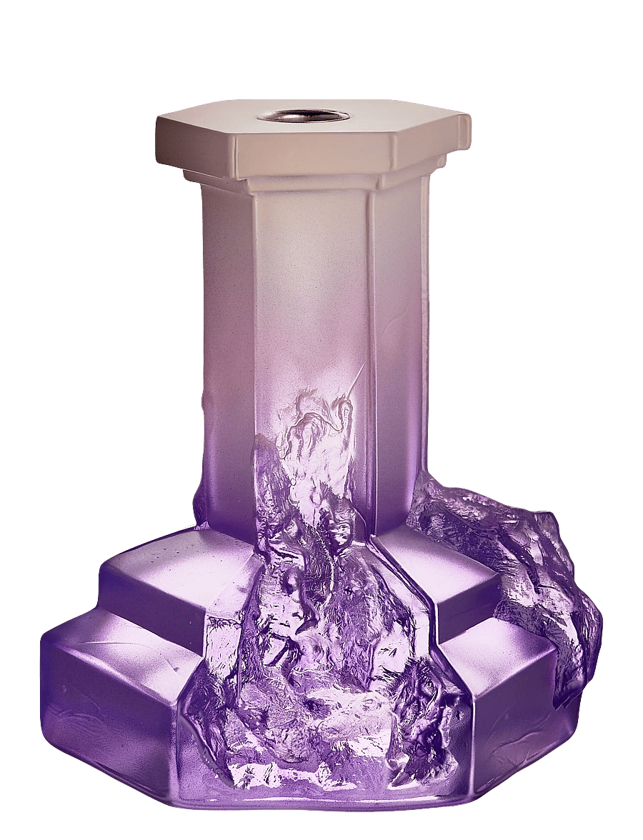 Kosta Boda - Rocky Baroque ljusstake 175mm - osta hinna alusel - lilac haze - 1