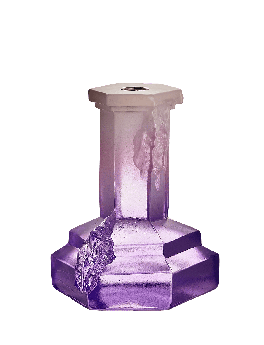 Kosta Boda - Rocky Baroque ljusstake 175mm - osta hinna alusel - lilac haze - 2