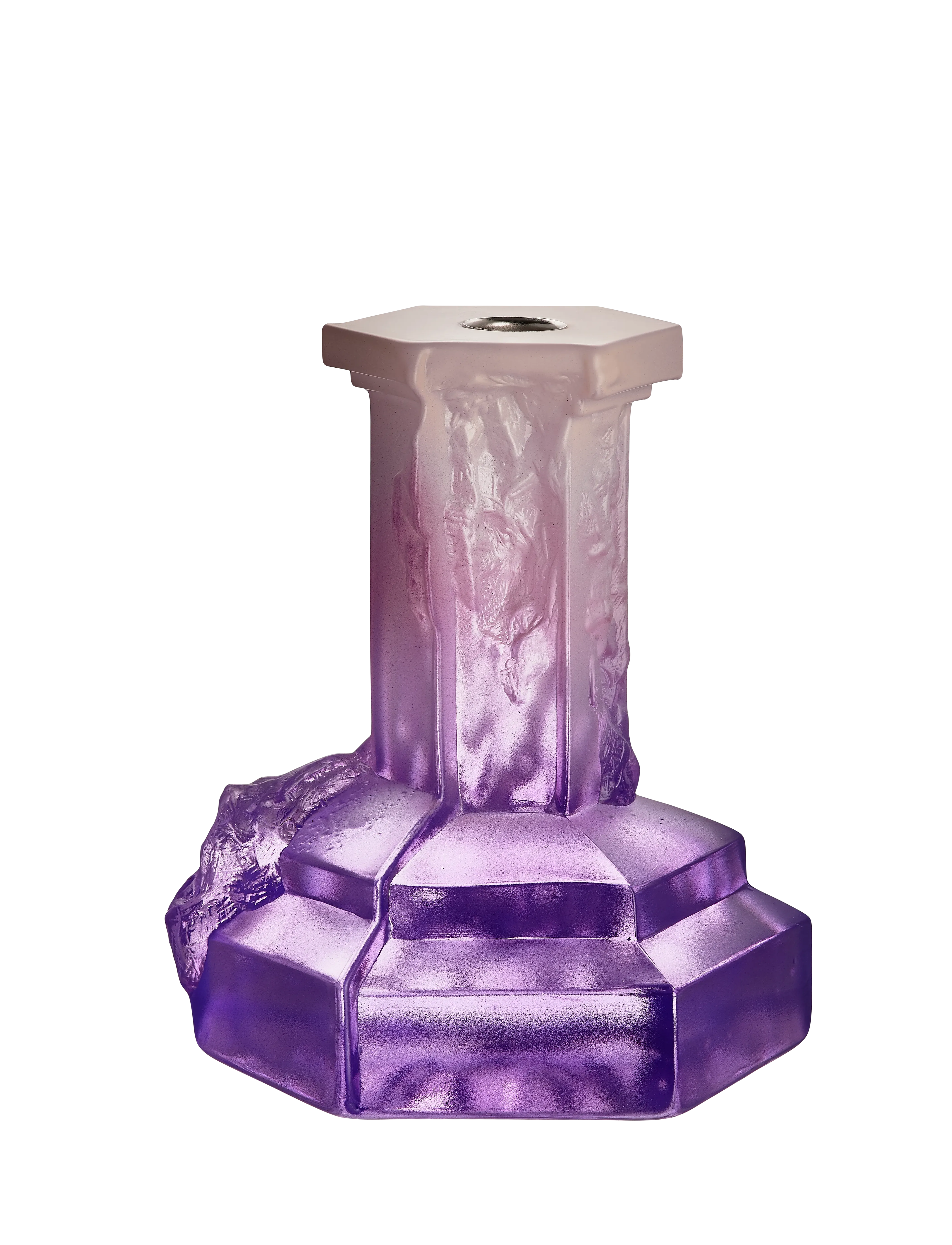 Kosta Boda - Rocky Baroque ljusstake 175mm - køb efter pris - lilac haze - 4