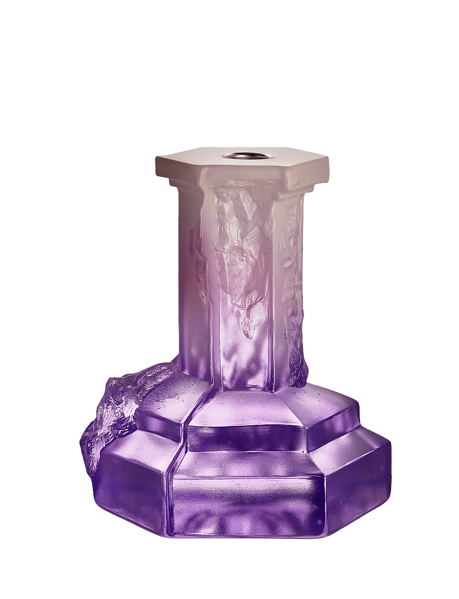 Kosta Boda - Rocky Baroque ljusstake 175mm - osta hinna alusel - lilac haze - 4