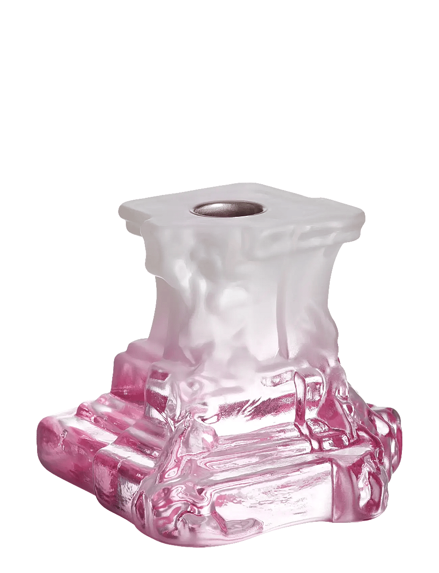 Kosta Boda - Rocky Baroque ljusstake spicy rose 95 mm - küünlajalad - spicy rose - 1