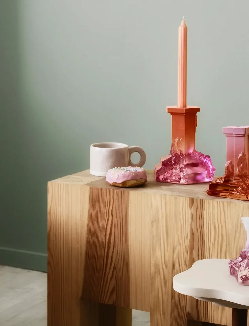 Kosta Boda - Rocky Baroque ljusstake spicy rose 150mm - nach preis einkaufen - spicy rose - 1