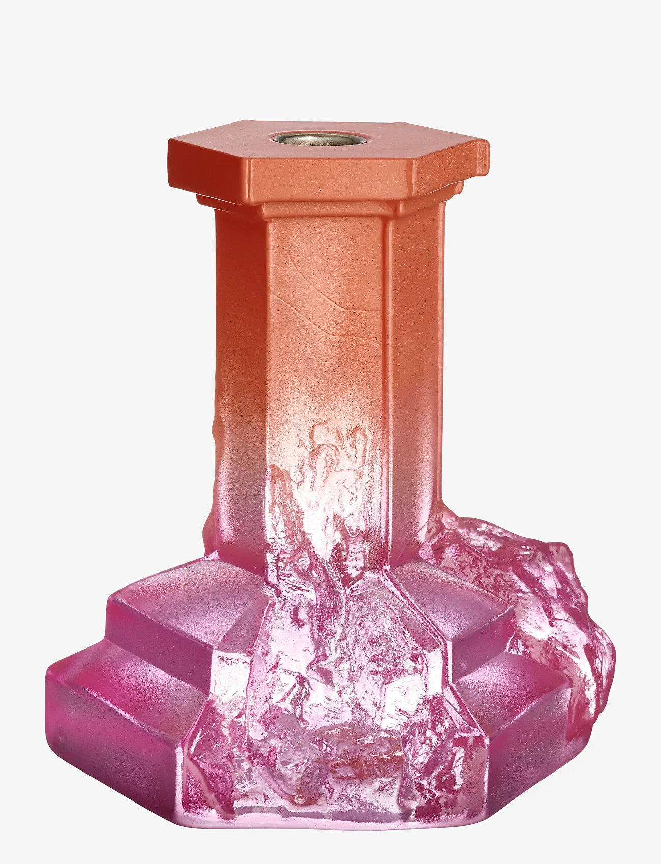 Kosta Boda - Rocky Baroque ljusstake 175mm - kerzenständer - spicy rose - 0