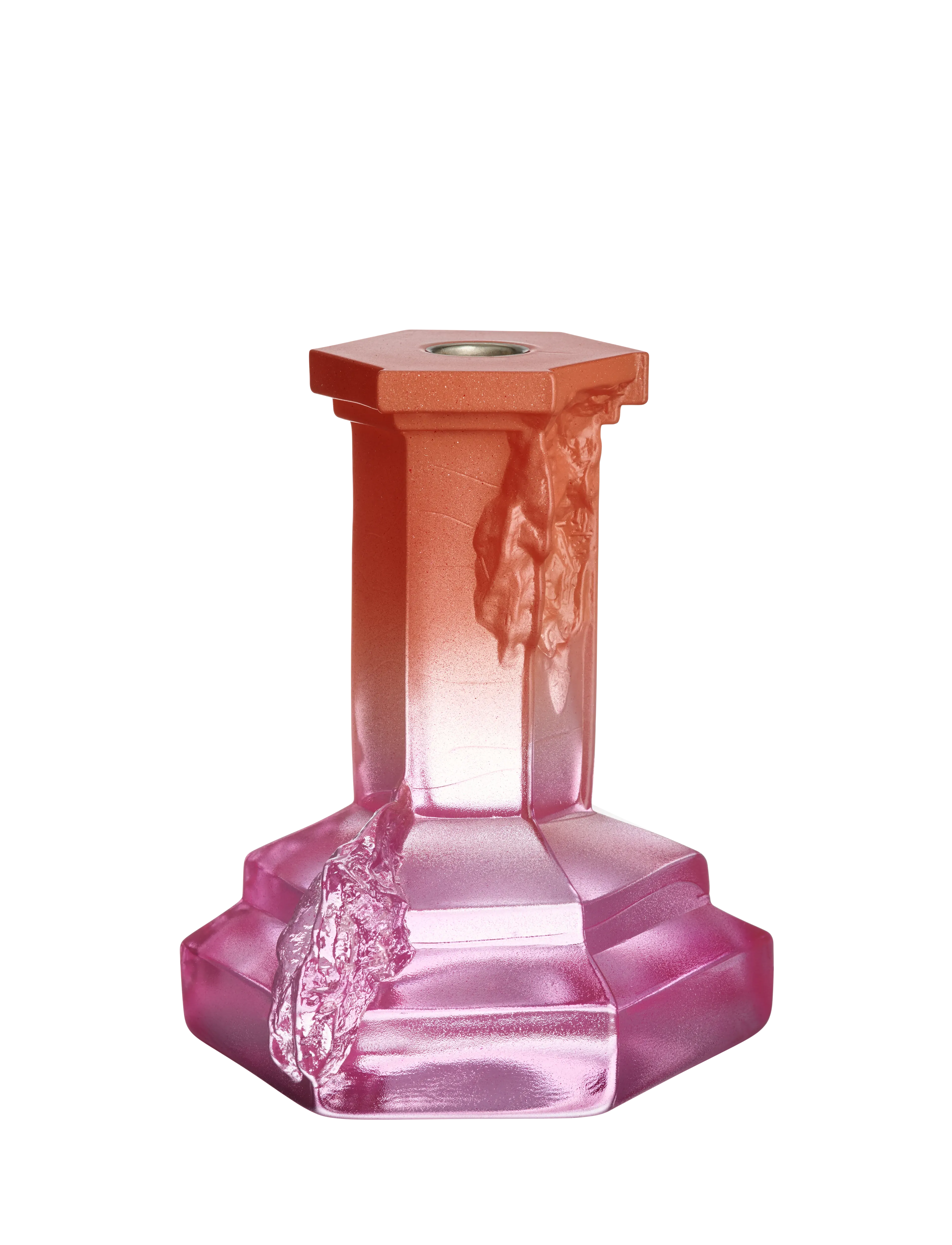 Kosta Boda - Rocky Baroque ljusstake 175mm - køb efter pris - spicy rose - 2
