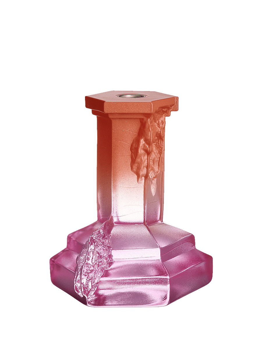 Kosta Boda - Rocky Baroque ljusstake 175mm - osta hinna alusel - spicy rose - 2