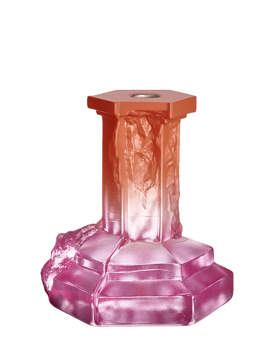 Kosta Boda - Rocky Baroque ljusstake 175mm - osta hinna alusel - spicy rose - 3