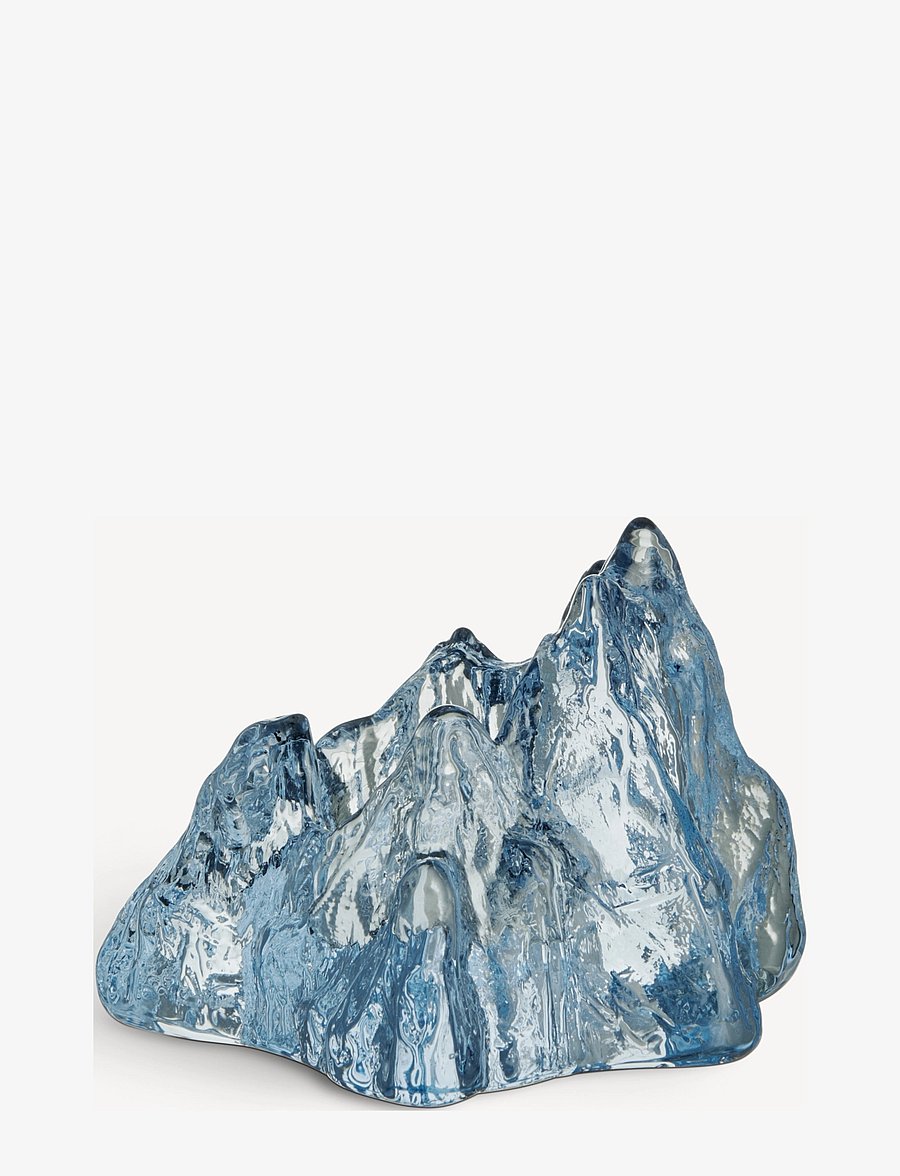 Kosta Boda - The Rock ljuslykta ice blue 91mm - osta hinna alusel - blue - 0