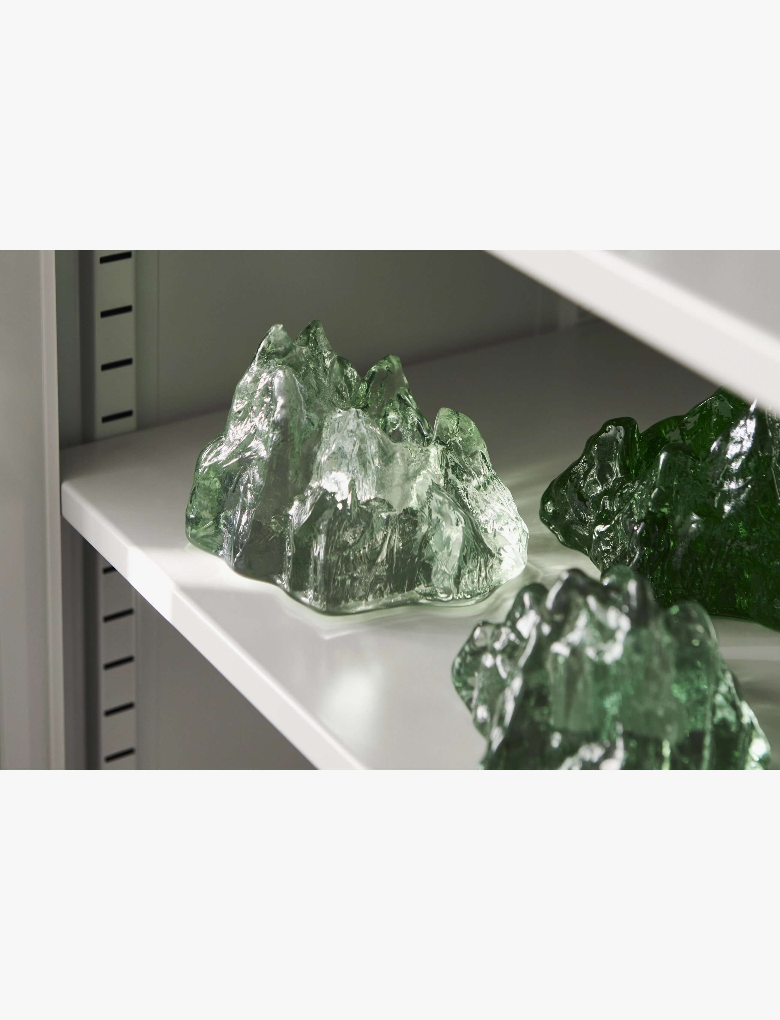 Kosta Boda - The Rock votive iron oxide 91mm - køb efter pris - green - 1