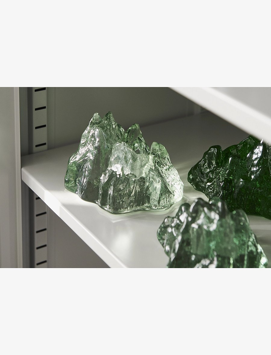 Kosta Boda - The Rock votive iron oxide 91mm - teeküünlahoidjad - green - 1