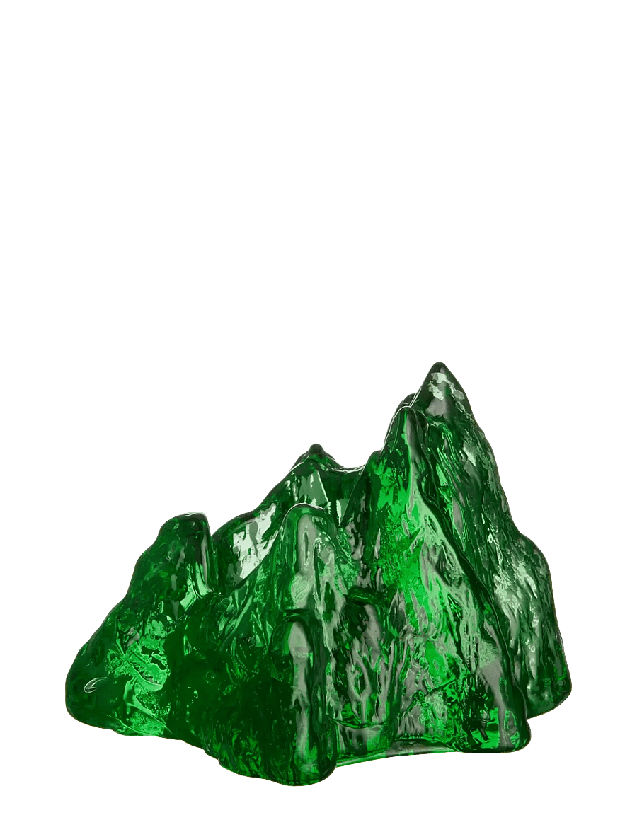 Kosta Boda - The Rock ljuslykta smaragd grön 91mm - teeküünlahoidjad - green - 1