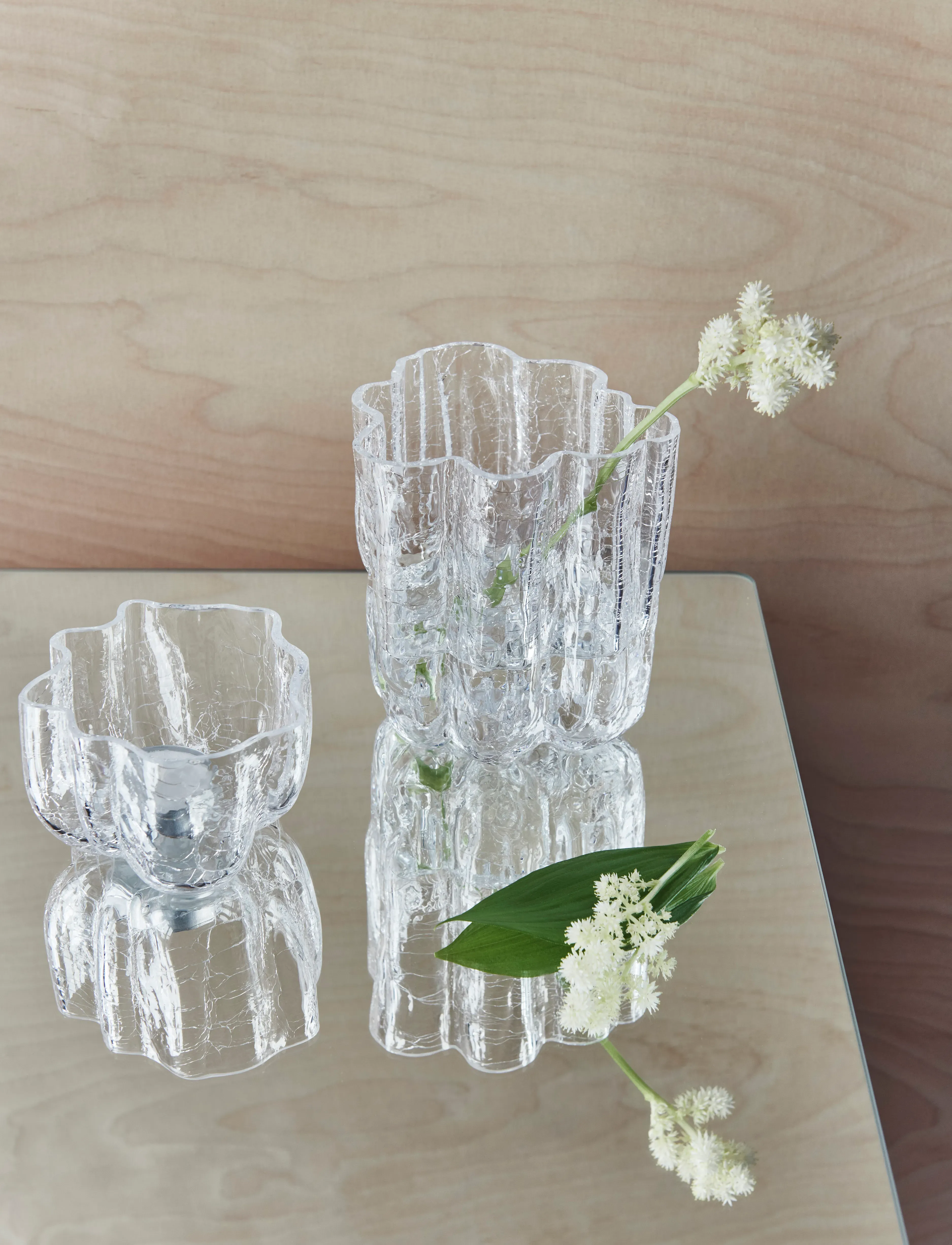 Kosta Boda - Crackle ljuslykta 58mm - teelichthalter - clear - 2