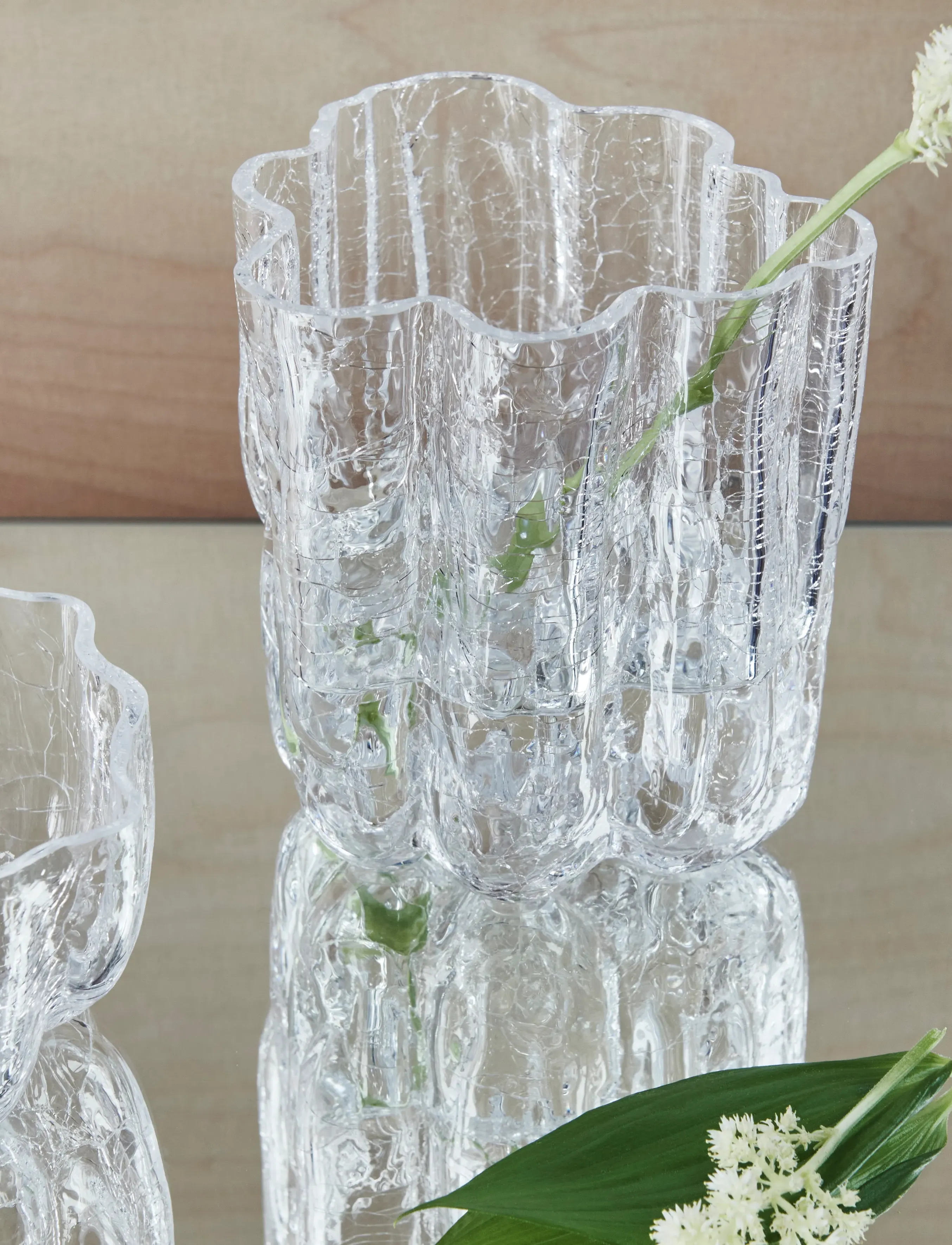 Kosta Boda - Crackle ljuslykta 58mm - teelichthalter - clear - 3
