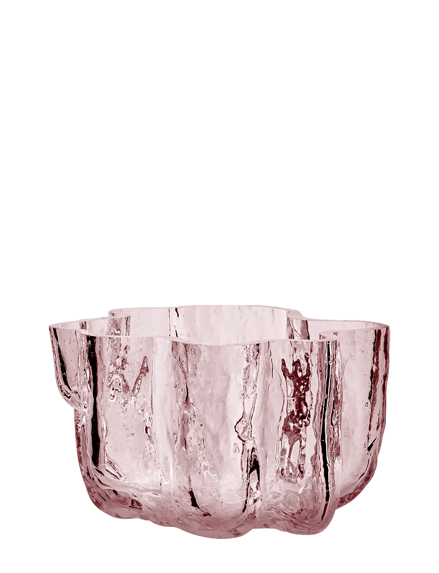 Kosta Boda - Crackle ljuslykta 58mm - teeküünlahoidjad - pink - 1